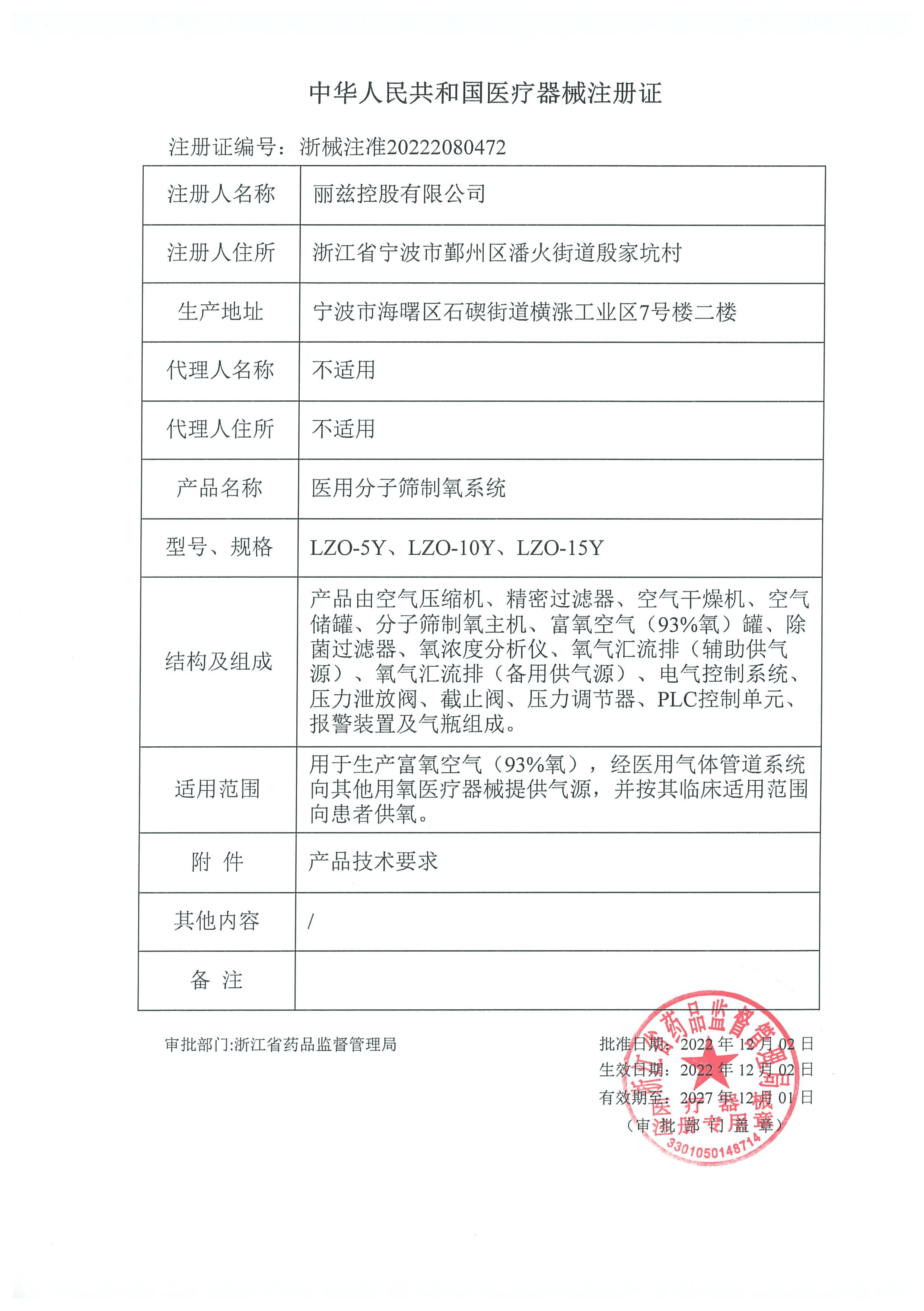 医疗器械注册证